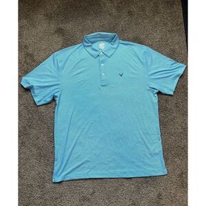 Callaway Opti-Dry‎ Men's Blue Short Sleeve Golf Polo Size XL NWOT